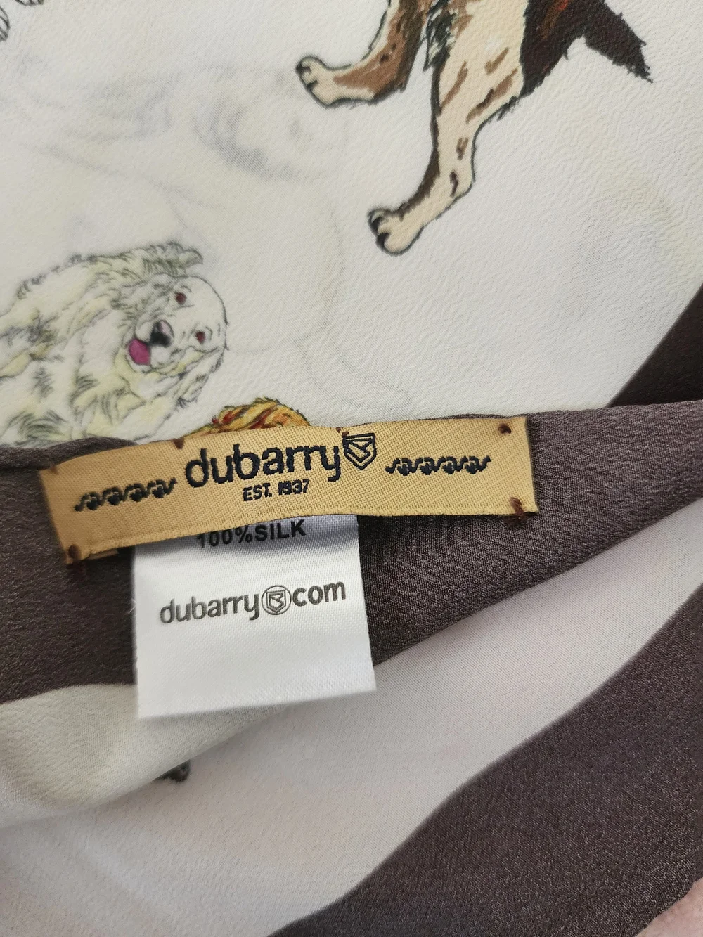 DUBARRY | Dog Print Silk Scarf